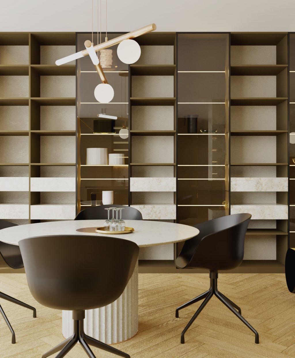 návrh interiéru luxusný byt ahoj park Bratislava mozego jedalen